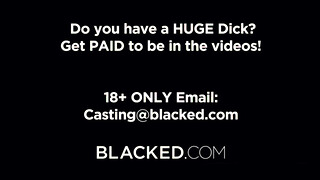 Blacked - Blake Blossom élvezi a méretes csoki pélót