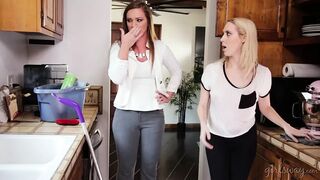 Cadence Lux tini takarítónő élvezve csábít a tulajdonost