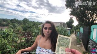Forró latin amerikai hölgyemény egy dollárért kap baszást